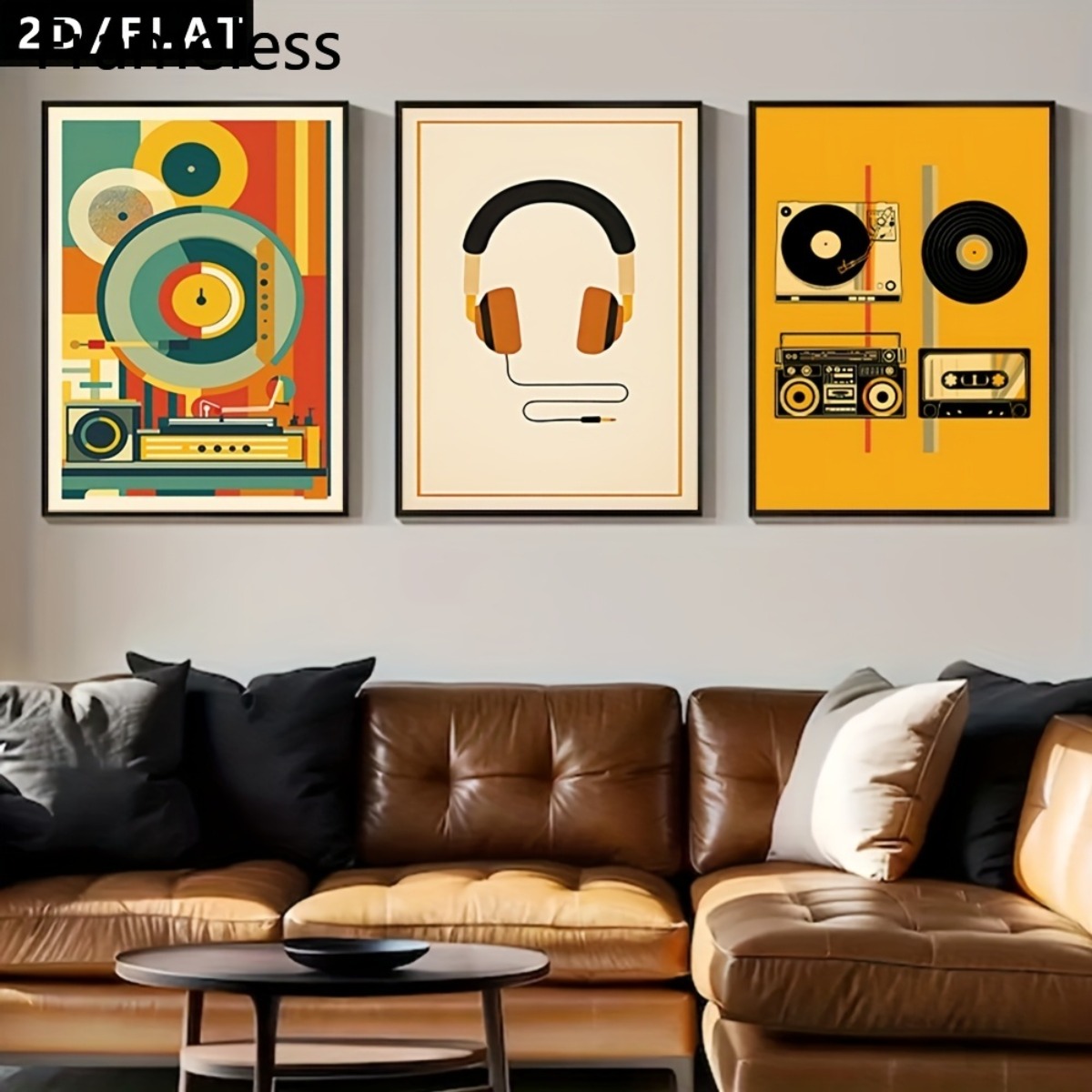 Abstract Canvas Set - (NoFrame 3PCS) – Conjunto de 3