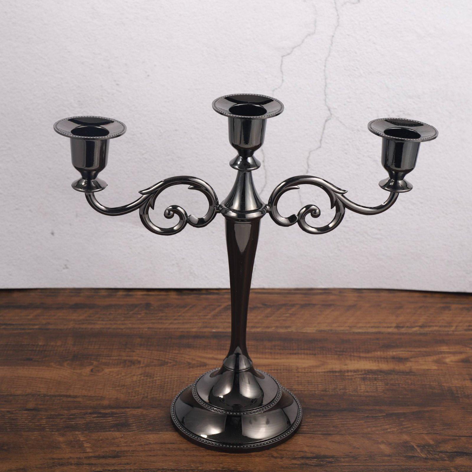 Candle Holder Decor - Candelabro Decorativo Retro em Bronze, Suporte