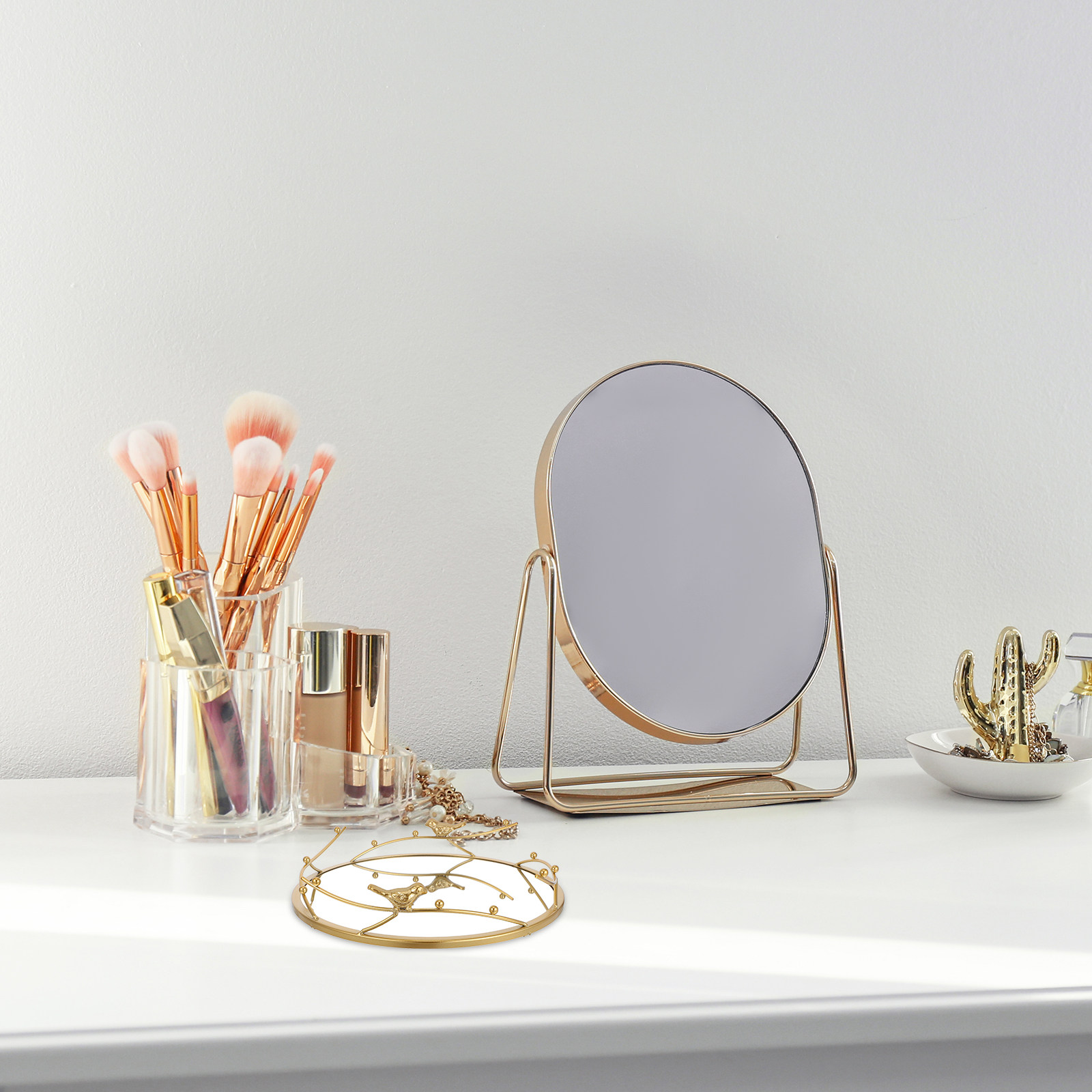 Bandeja de Maquiagem Espelhada - Decorative Mirror avaliação e preço