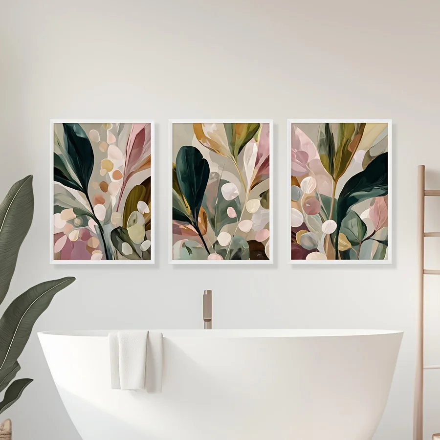 Conjunto de 3 peças de grande  - Abstract Canvas Set avaliação e preço