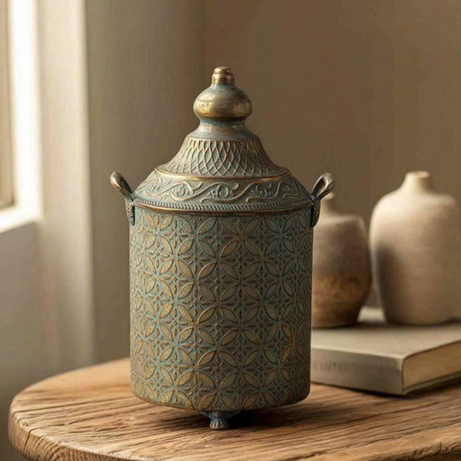 Vaso Decorativo de Metal com A - Vase Decor avaliação e preço