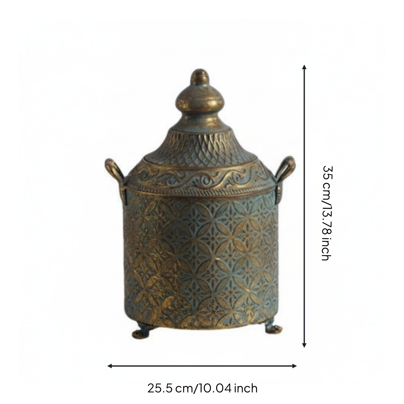 Vaso Decorativo de Metal com A - Vase Decor avaliação e preço