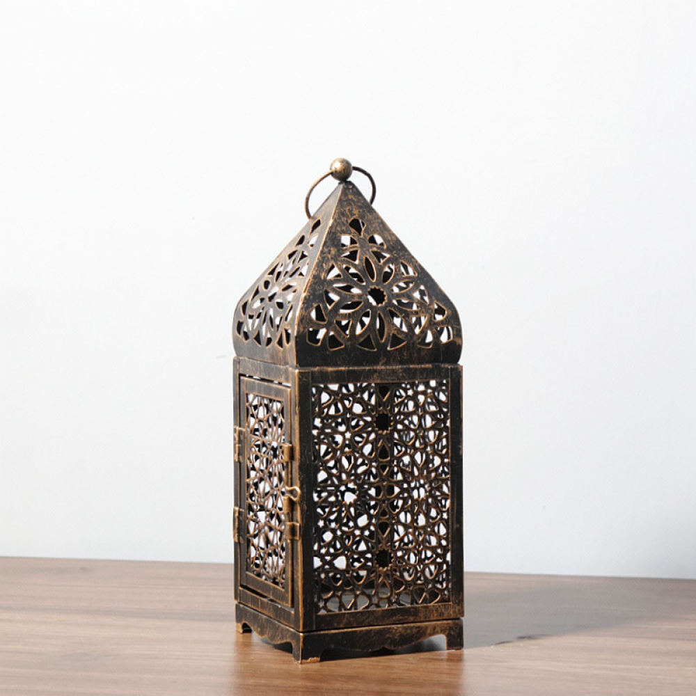 Lanterna de ferro rústica marr - Candle Holder Decor avaliação e preço