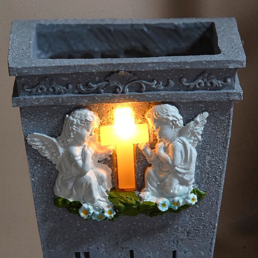 Vaso de resina com cruz solar  - Vase Decor avaliação e preço
