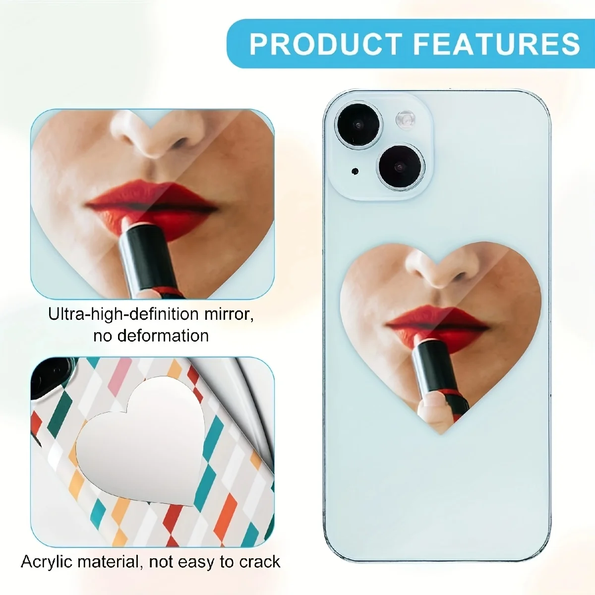 2 unidades de adesivos de espe - Decorative Mirror avaliação e preço