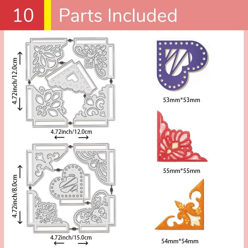 10 peças de matrizes de corte  - Picture Frame avaliação e preço